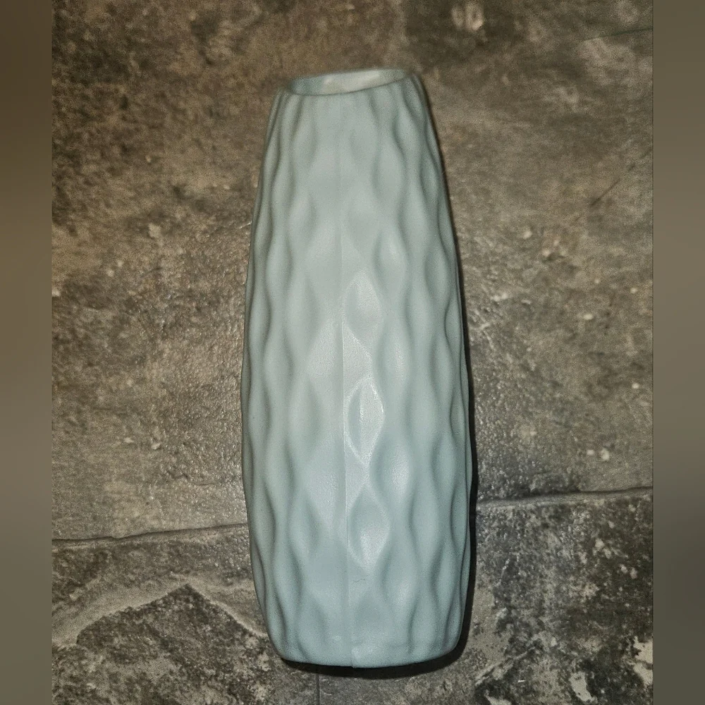 Nordic Style Plastic Vase In Sage Green BNIB